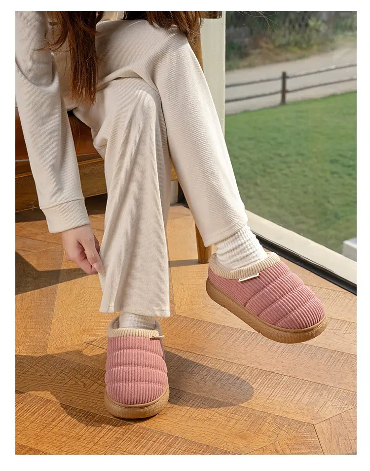 Middle-Aged and Elderly Women's Non-Slip Cotton Slippers, Winter 2026 New Model, Indoor Home Silent Anti-Odor Warm Closed-Back Cotton Shoes for Men — feature 16