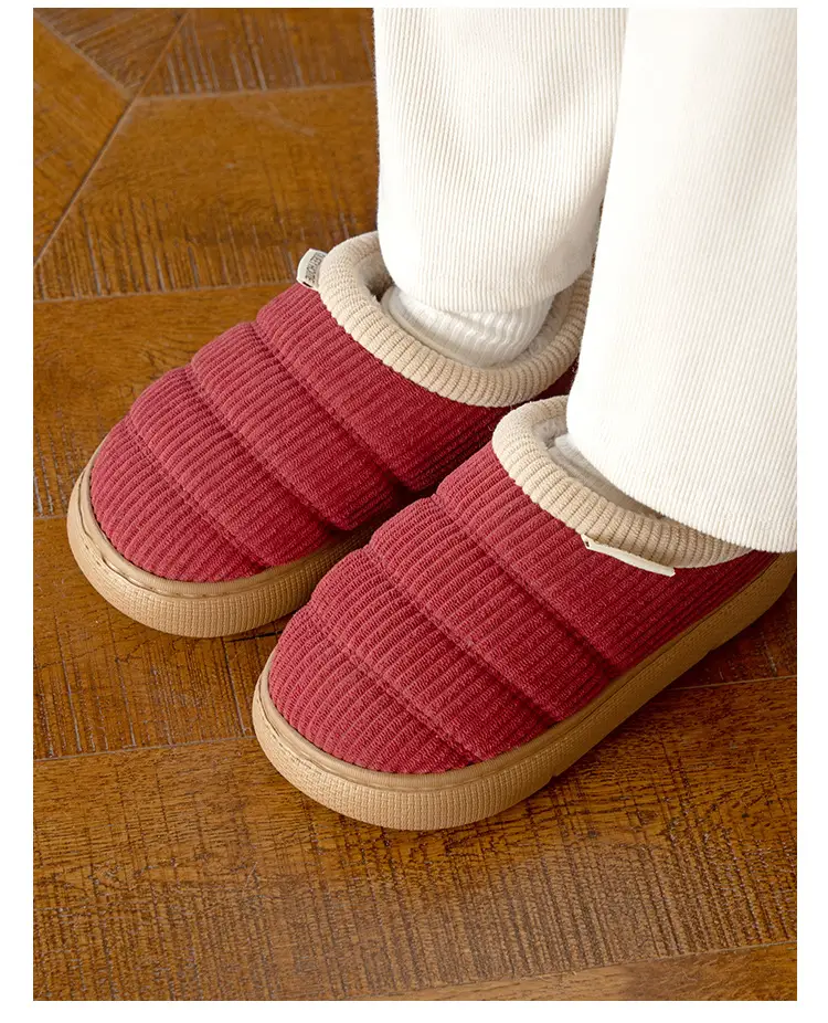 Middle-Aged and Elderly Women's Non-Slip Cotton Slippers, Winter 2026 New Model, Indoor Home Silent Anti-Odor Warm Closed-Back Cotton Shoes for Men — feature 17