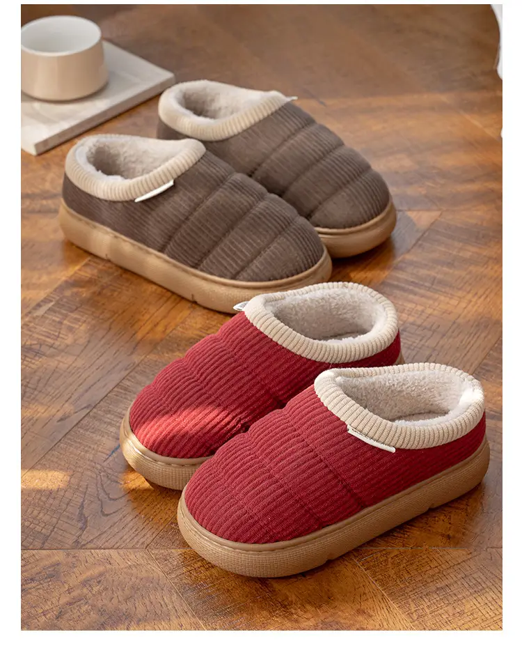 Middle-Aged and Elderly Women's Non-Slip Cotton Slippers, Winter 2026 New Model, Indoor Home Silent Anti-Odor Warm Closed-Back Cotton Shoes for Men — feature 19