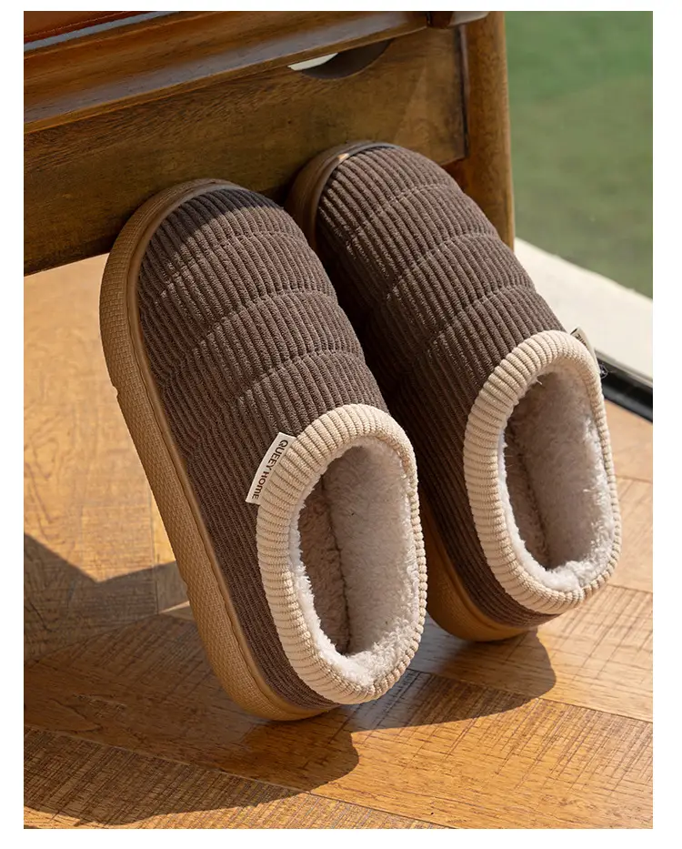 Middle-Aged and Elderly Women's Non-Slip Cotton Slippers, Winter 2026 New Model, Indoor Home Silent Anti-Odor Warm Closed-Back Cotton Shoes for Men — feature 20