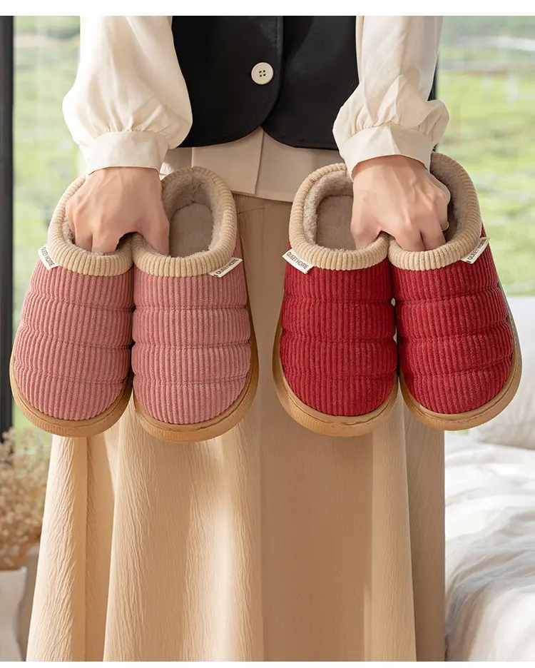 Middle-Aged and Elderly Women's Non-Slip Cotton Slippers, Winter 2026 New Model, Indoor Home Silent Anti-Odor Warm Closed-Back Cotton Shoes for Men — feature 3