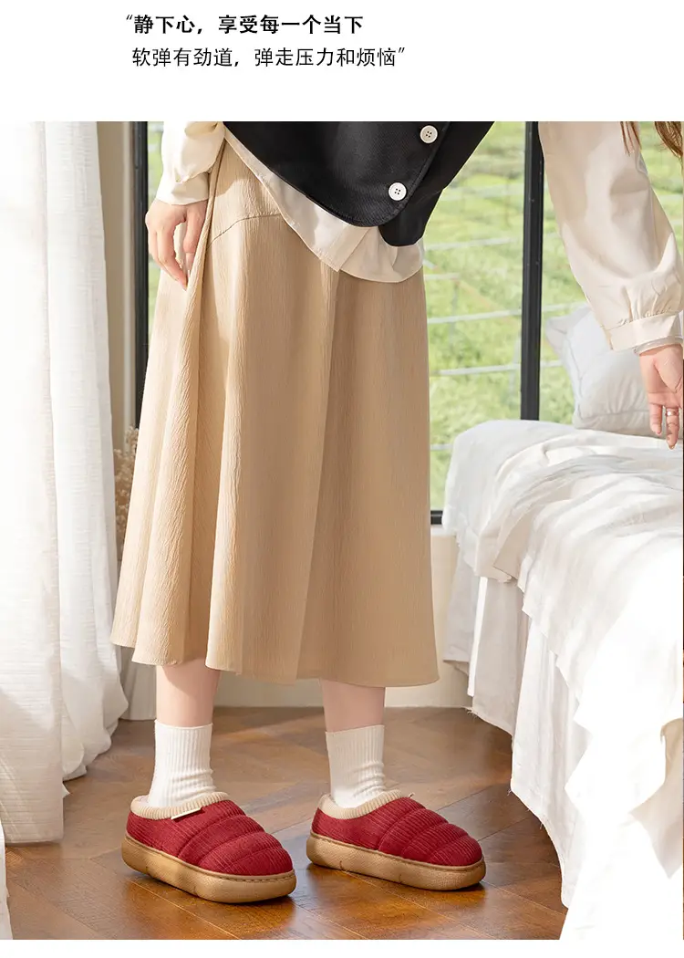 Middle-Aged and Elderly Women's Non-Slip Cotton Slippers, Winter 2026 New Model, Indoor Home Silent Anti-Odor Warm Closed-Back Cotton Shoes for Men — feature 7