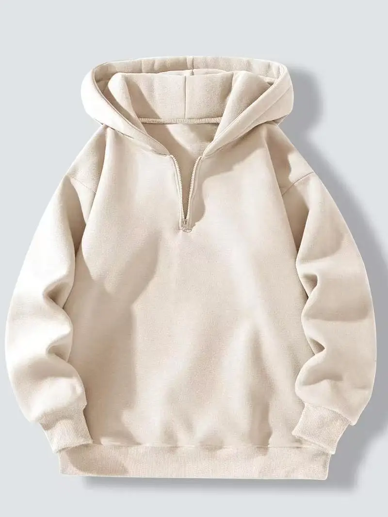 Red Zip-Up Hoodie for Men Casual Sports Wear - Image 24