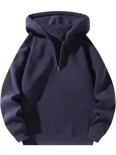 Red Zip-Up Hoodie for Men Casual Sports Wear - Image 25