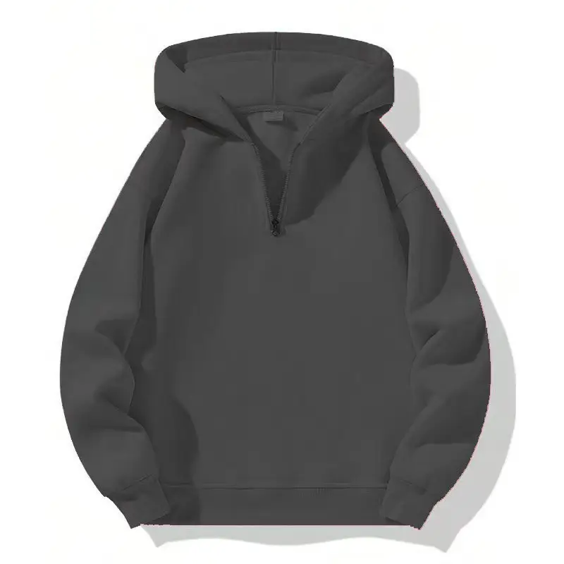 Red Zip-Up Hoodie for Men Casual Sports Wear — feature 4