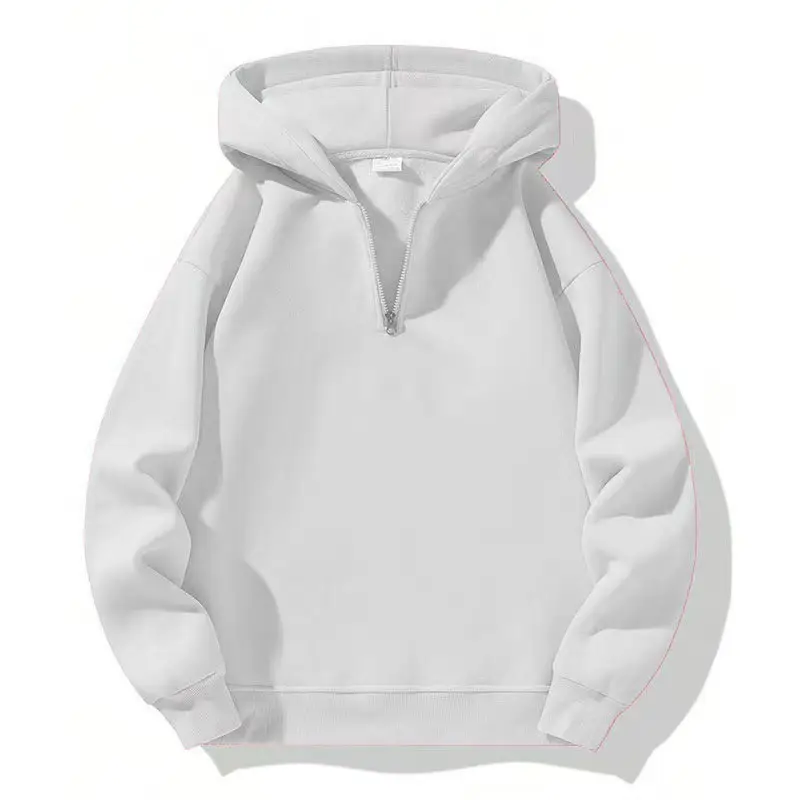 Red Zip-Up Hoodie for Men Casual Sports Wear — feature 9