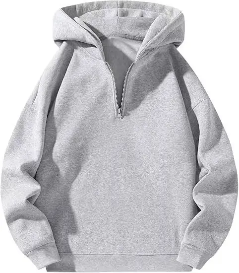 Red Zip-Up Hoodie for Men Casual Sports Wear - Image 2