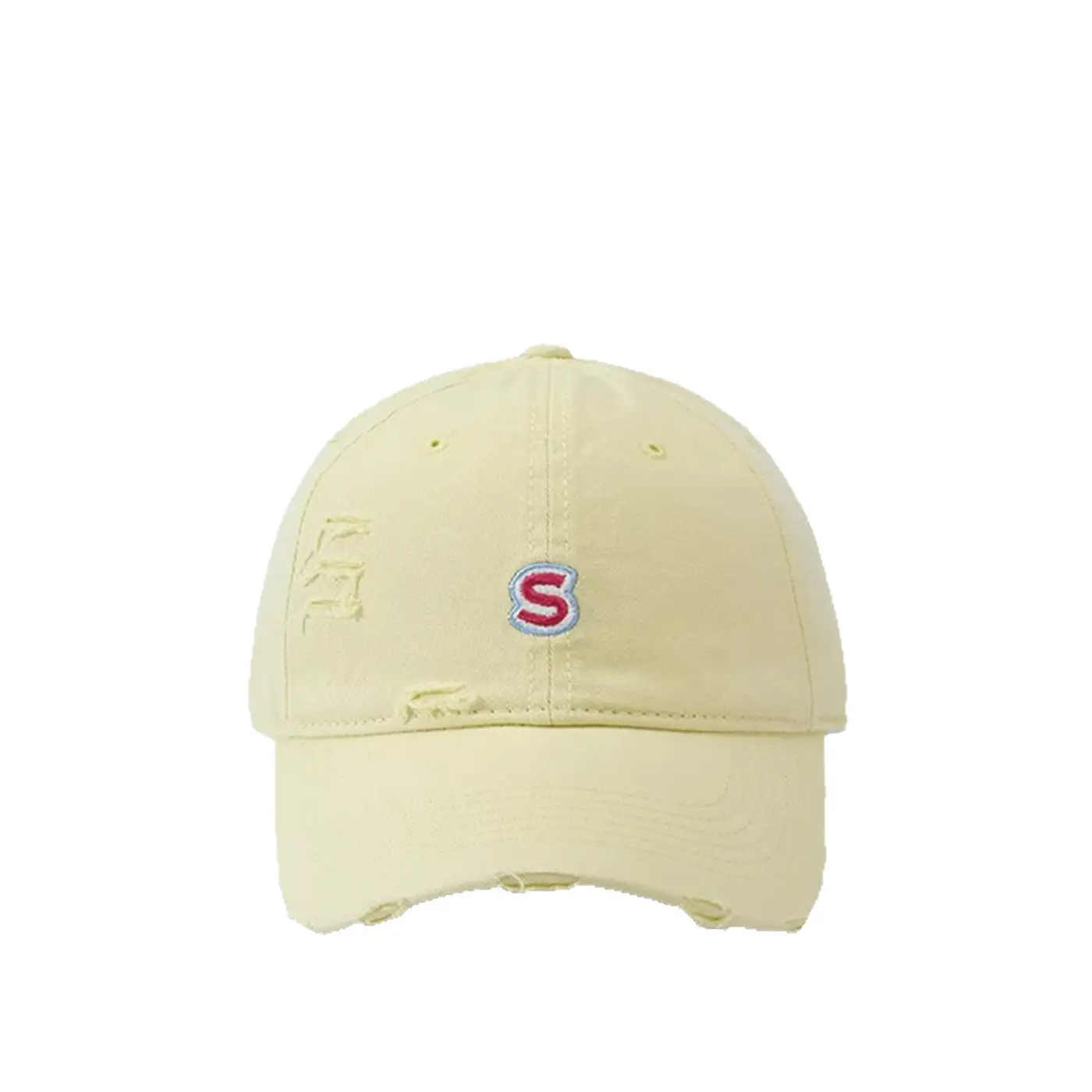 Women Baseball Cap Wide Brim Embroidered White - Image 11