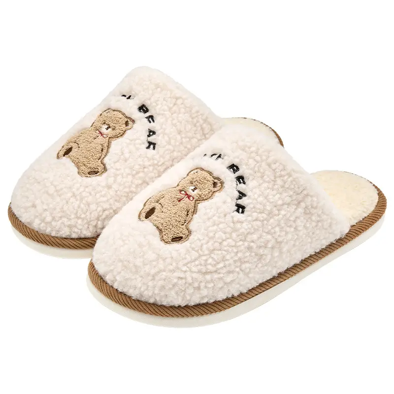 Jialiya Cotton Slippers for Women Autumn and Winter 2025 New Indoor Home Pair of Warm Plush Couple Slippers for Men - Image 10