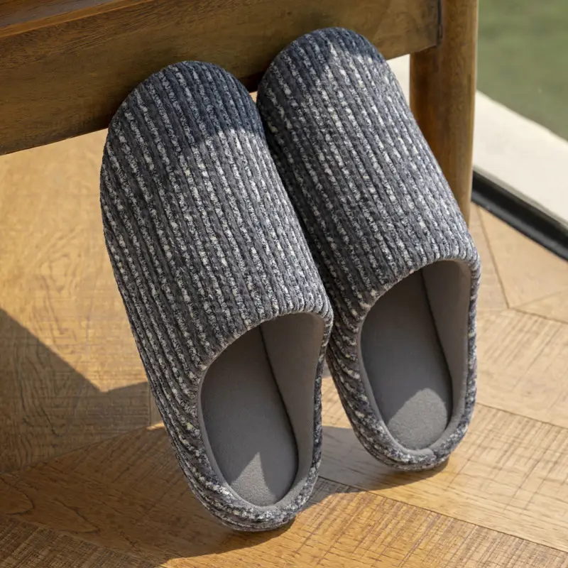 Japanese-Style Cotton Slippers for Women Winter - Image 3