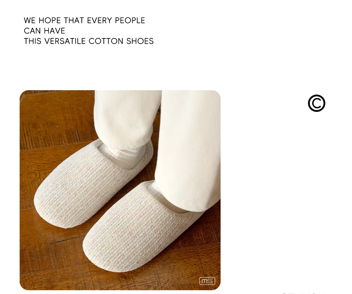 Japanese-Style Cotton Slippers for Women Winter — feature 4