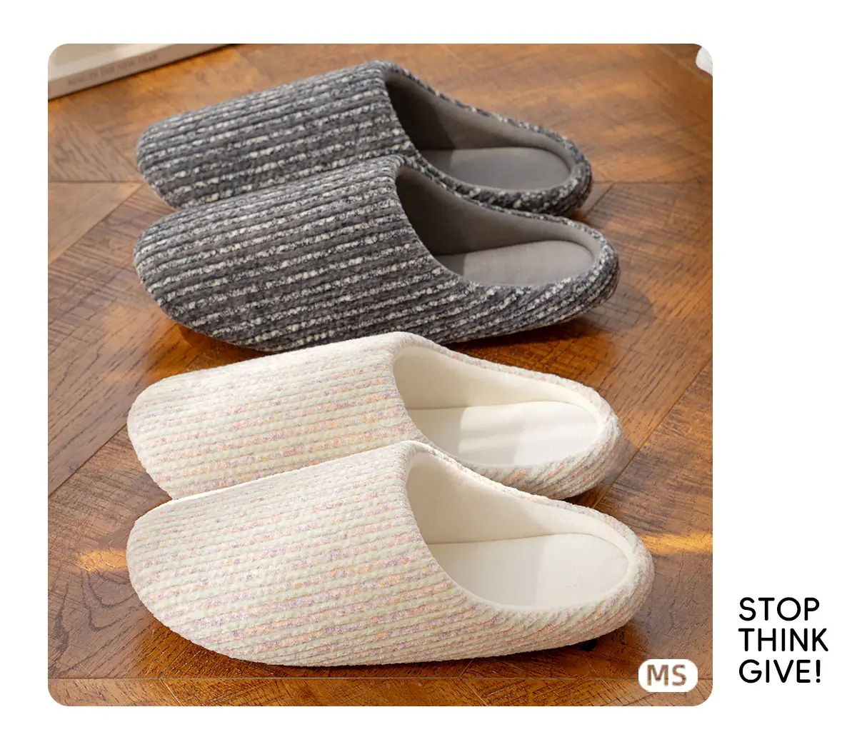 Japanese-Style Cotton Slippers for Women Winter — feature 8