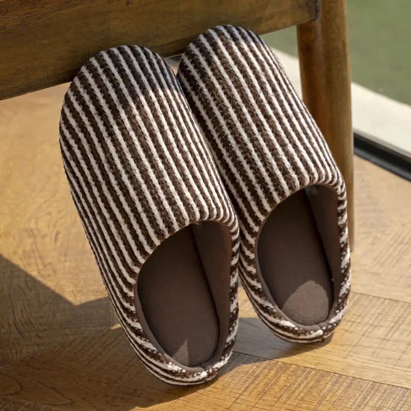 Japanese-Style Cotton Slippers for Women Winter - Image 2