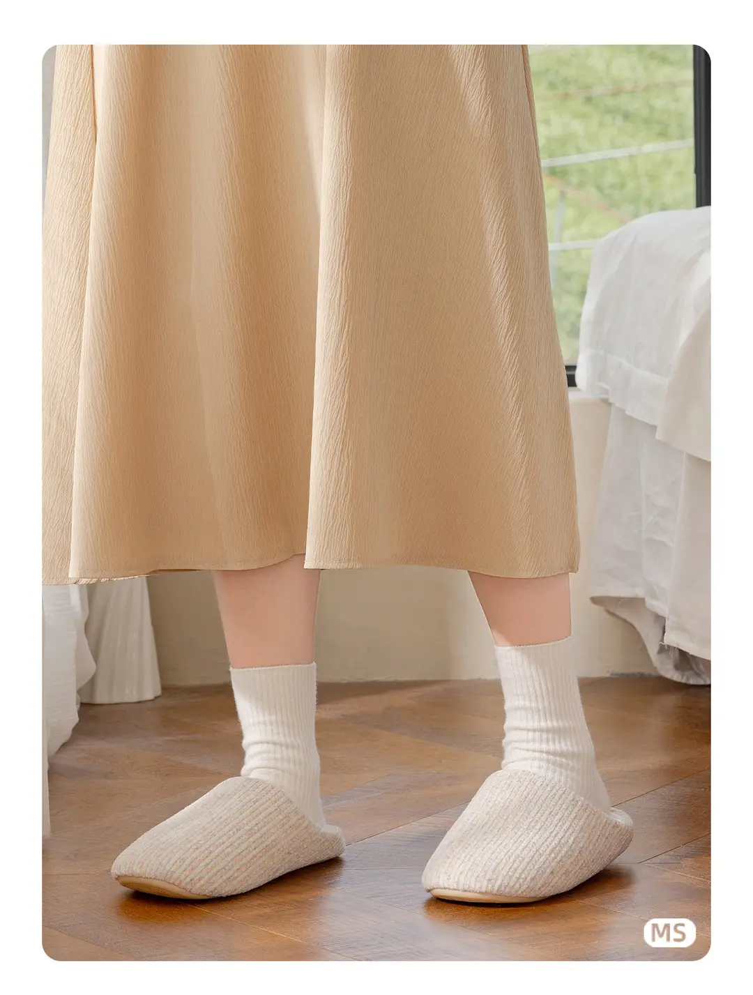 Mingsheng Autumn and Winter Silent High-Quality Plush Cotton Slippers Home Indoor Warm Slippers Home Wool Floor Mops — feature 3