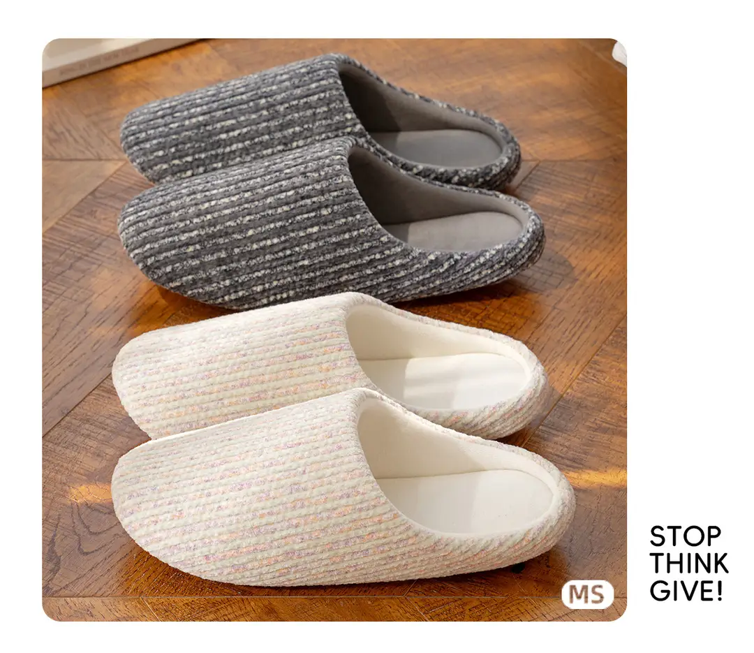 Mingsheng Autumn and Winter Silent High-Quality Plush Cotton Slippers Home Indoor Warm Slippers Home Wool Floor Mops — feature 8