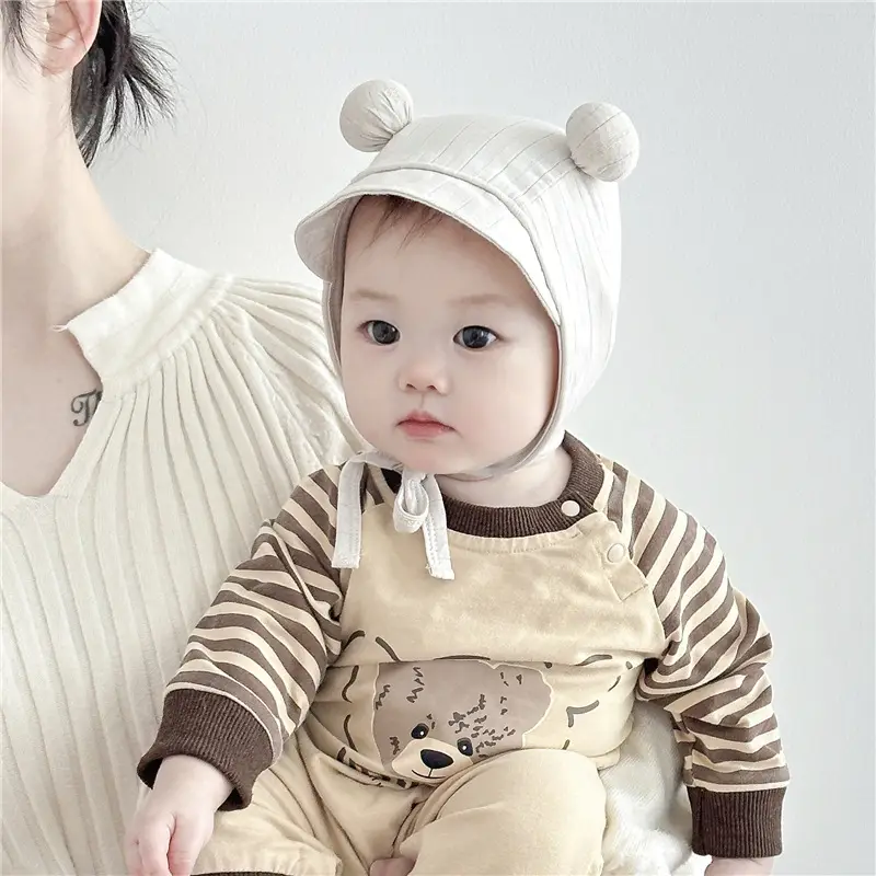 Pink Bunny Ear Hat for Baby Girls Soft Cotton - Image 9