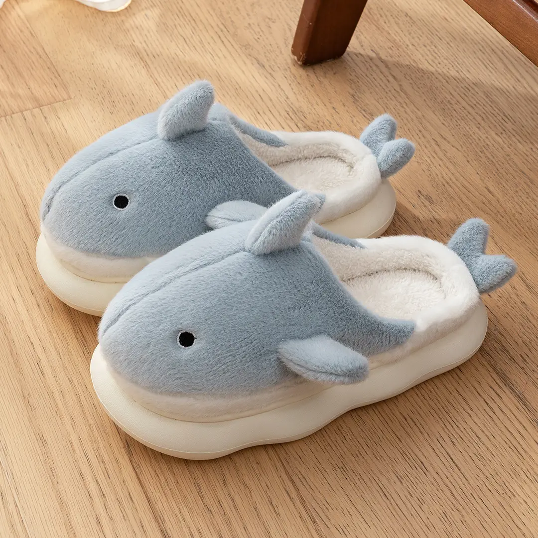 Cute Puppy Cotton Slippers for Women, New Winter Style, Warm for Outdoor Wear, Indoor Home Use, Thick-Soled Cartoon Plush Slippers - Image 11