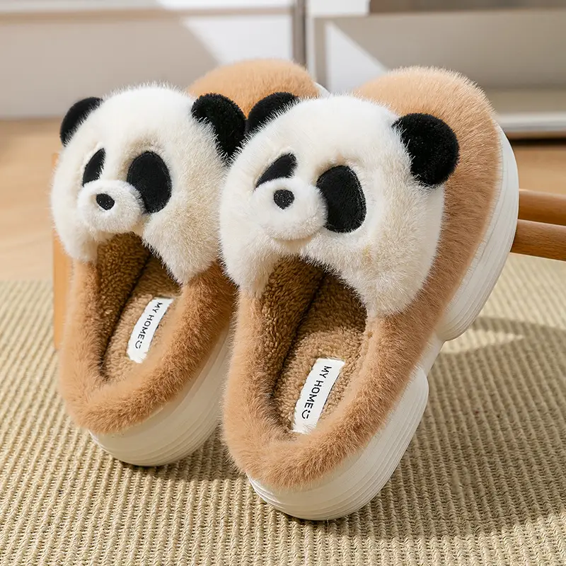 Cute Puppy Cotton Slippers for Women, New Winter Style, Warm for Outdoor Wear, Indoor Home Use, Thick-Soled Cartoon Plush Slippers - Image 24