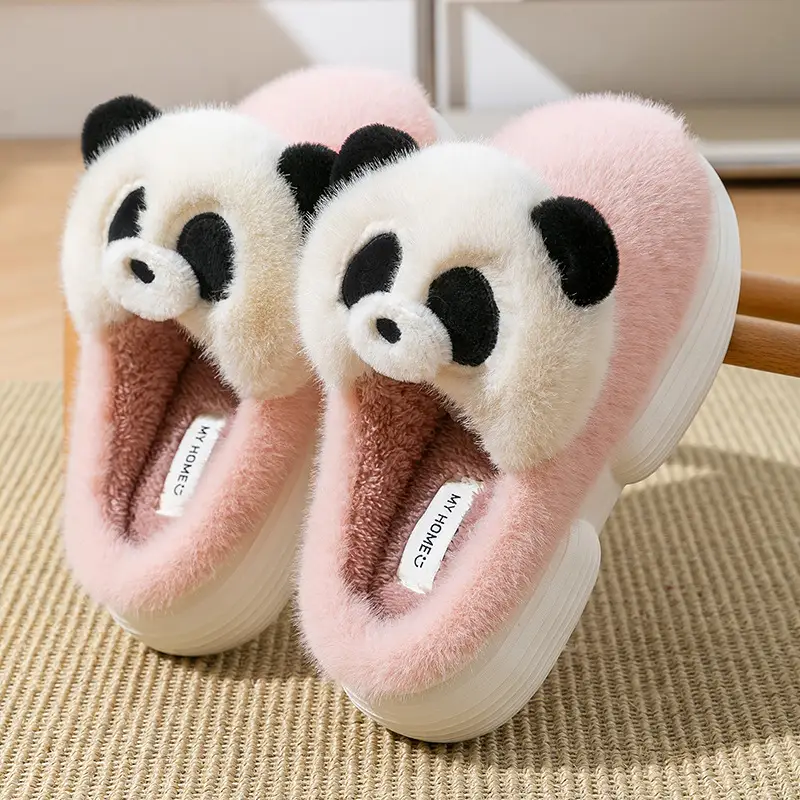 Cute Puppy Cotton Slippers for Women, New Winter Style, Warm for Outdoor Wear, Indoor Home Use, Thick-Soled Cartoon Plush Slippers - Image 25