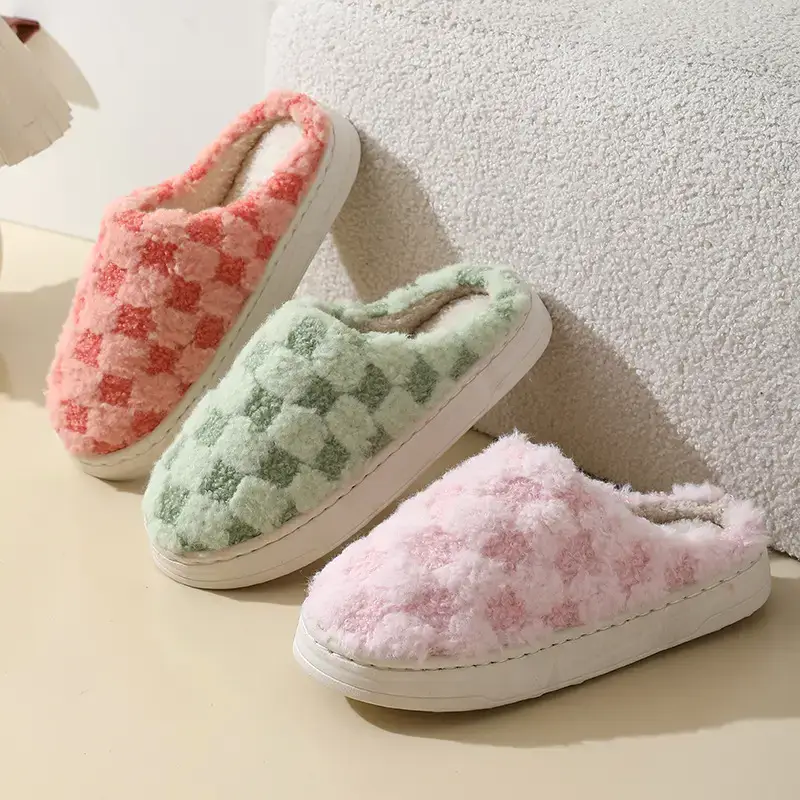 Women Cotton Slippers Winter Warm Non-Slip - Image 26