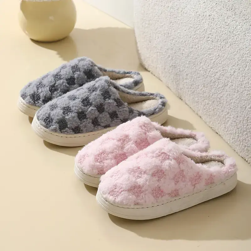 Women Cotton Slippers Winter Warm Non-Slip - Image 28