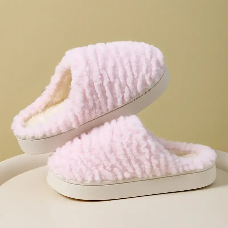 Women Cotton Slippers Winter Warm Non-Slip - Image 22