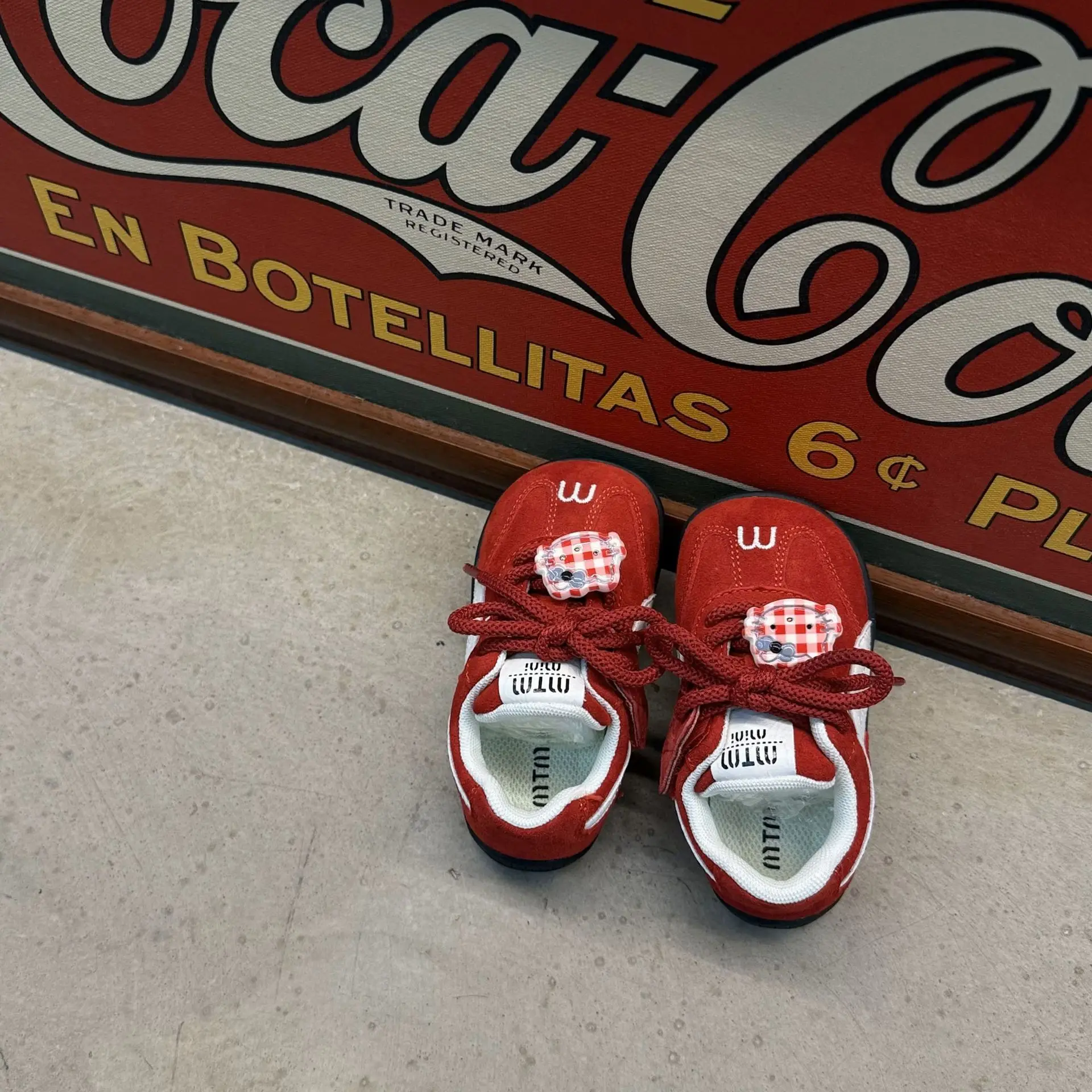 Red Moral Training Shoes for Kids 2 Years Old