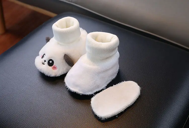 Baby Cartoon Panda Socks Shoes Velvet Winter Non-Slip — feature 12