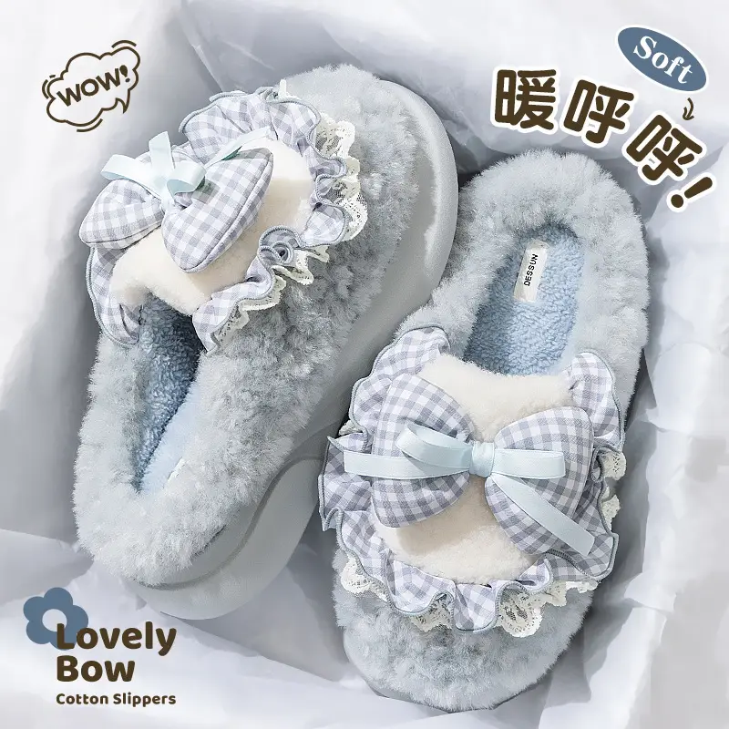 Men Cotton Slippers Warm Brown Winter 2025