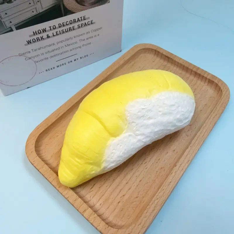Super Soft Egg Baby Squishy Slow Rebound Durian Cheese Realistic Food Stress Relief Toy Soft and Absorbent Hand Customization
