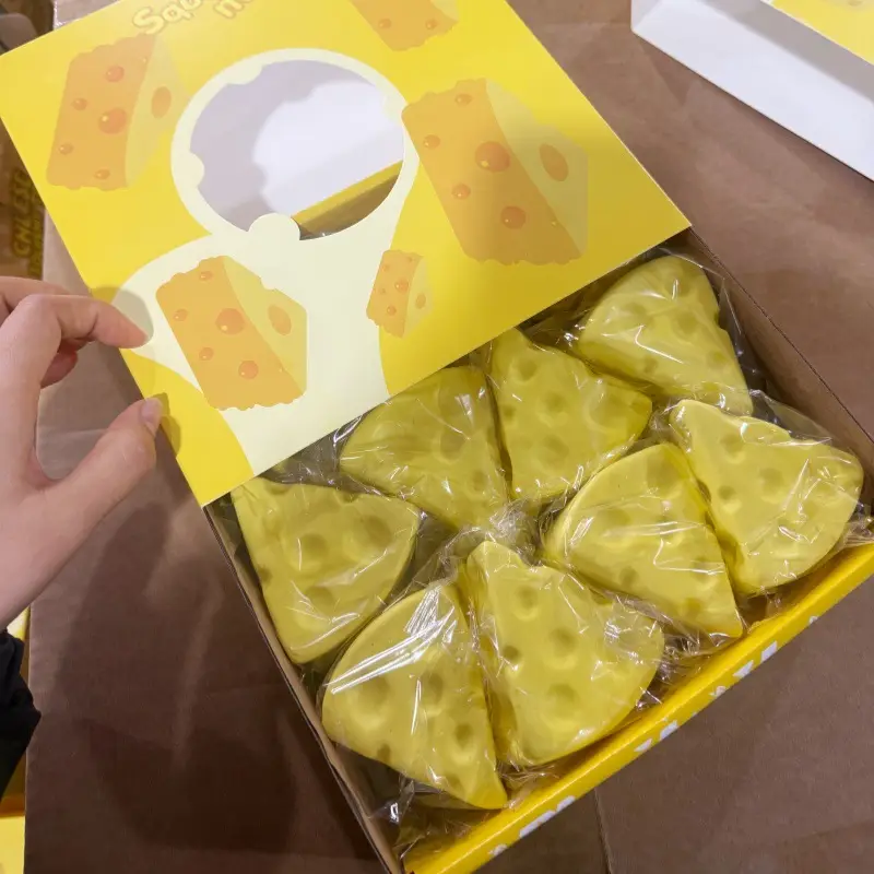 Super Soft Egg Baby Squishy Slow Rebound Durian Cheese Realistic Food Stress Relief Toy Soft and Absorbent Hand Customization — feature 29