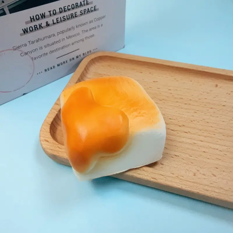 Super Soft Egg Baby Squishy Slow Rebound Durian Cheese Realistic Food Stress Relief Toy Soft and Absorbent Hand Customization