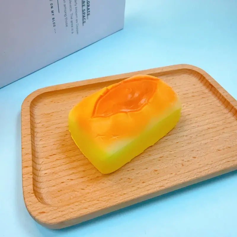 Super Soft Egg Baby Squishy Slow Rebound Durian Cheese Realistic Food Stress Relief Toy Soft and Absorbent Hand Customization
