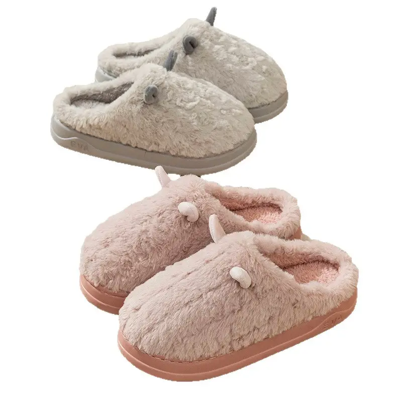 Cotton Slippers for Women and Men, Autumn and Winter New Eva Thick-Soled Home Indoor Warm Cotton Slippers for Outer Wear Cotton Shoes Wholesale - Image 10