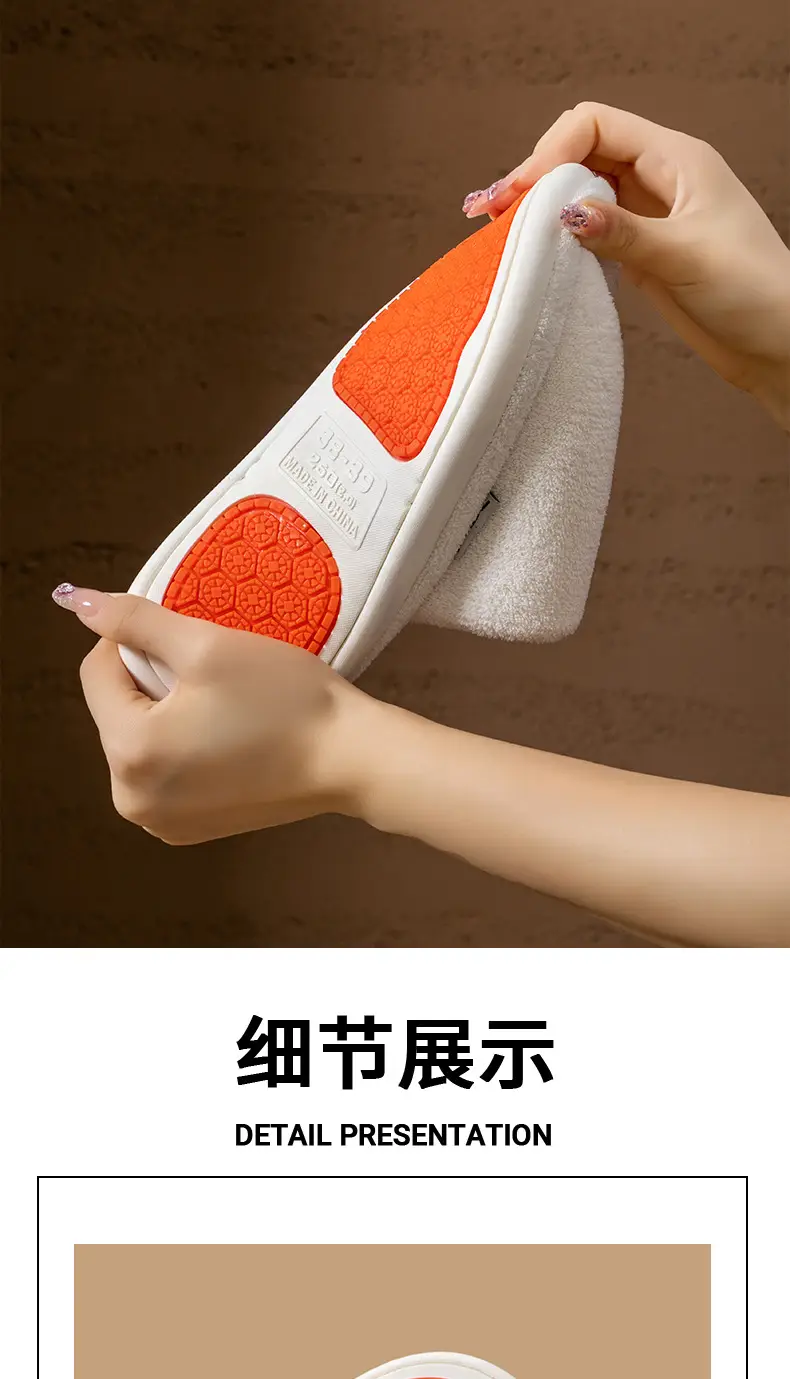 Stuffed Cotton Slippers for Women Autumn Winter Warm Non-Slip — feature 14