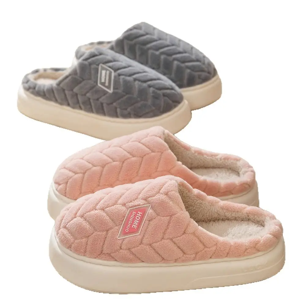 Cotton Slippers for Women Winter New Indoor Home Non-Slip Warm Plus Plush Slippers for Men Autumn and Winter - Image 10