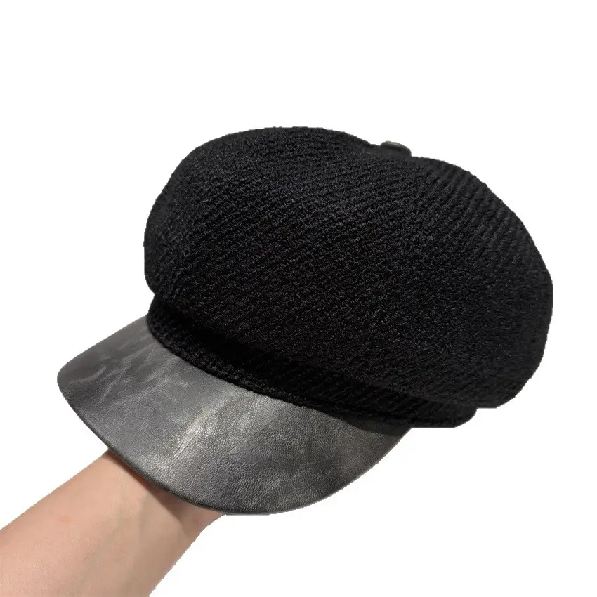 Japanese Retro Duckbill Hat for Women Brown