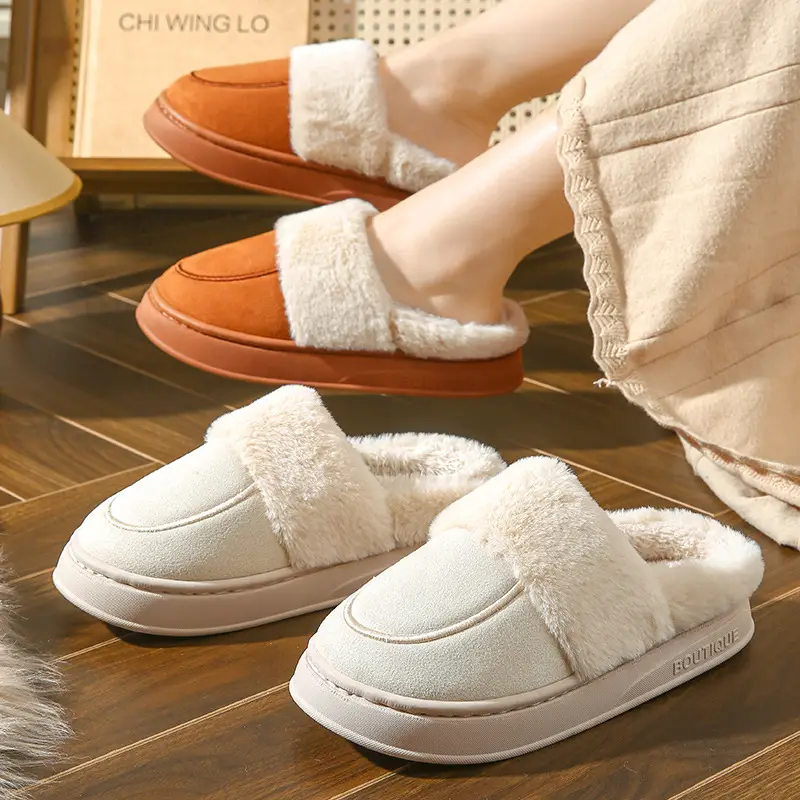 Women Cotton Slippers Warm Winter Indoor - Image 6
