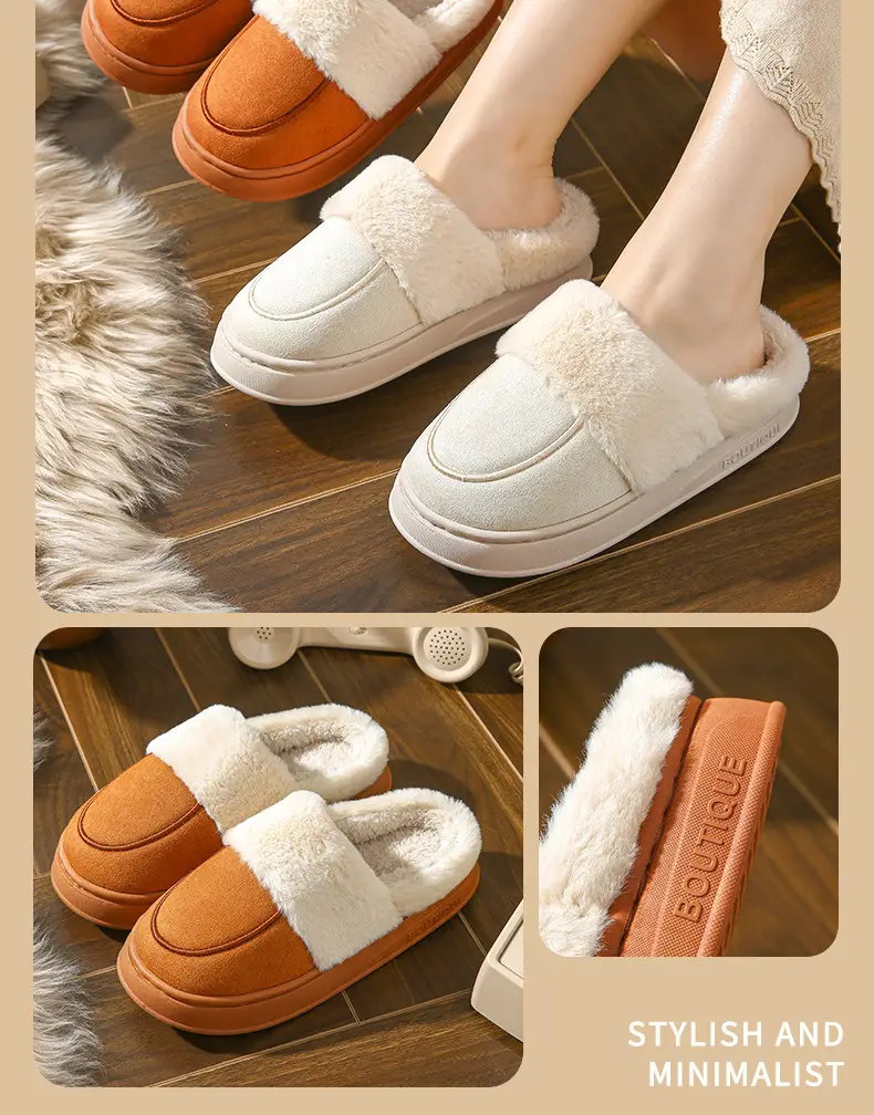 Women Cotton Slippers Warm Winter Indoor — feature 10