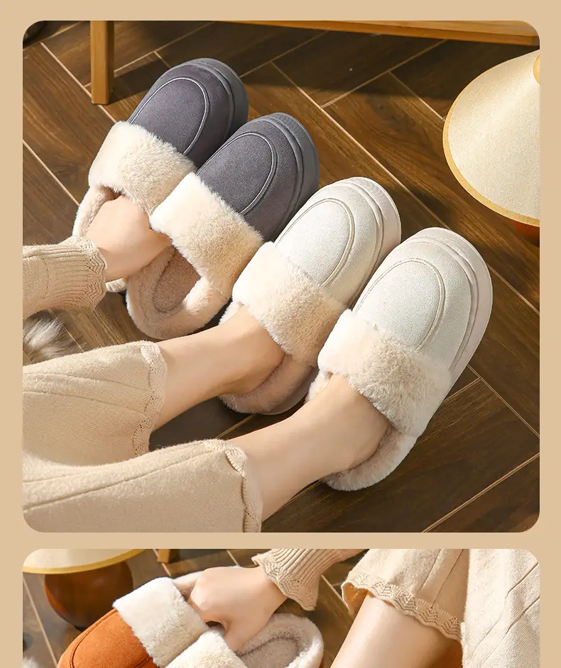 Women Cotton Slippers Warm Winter Indoor — feature 9