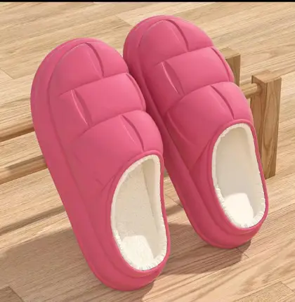 Waterproof Cotton Slippers Men's Autumn and Winter 2025 New Indoor Home Non-Slip Thick Sole Warm Fleece-Lined Outer Cotton Shoes - Image 18