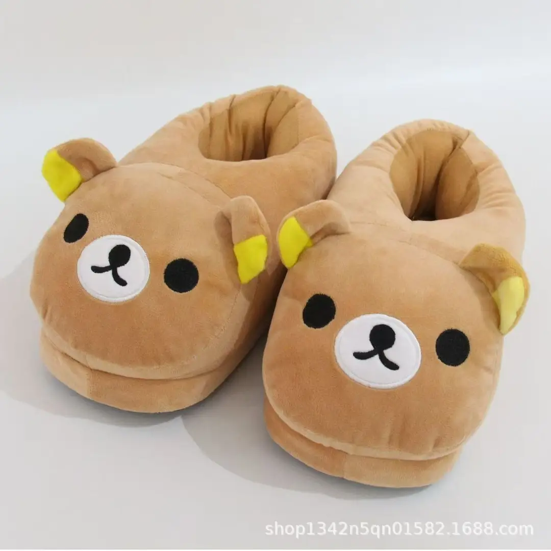 Manufacturer Wholesale Cute Girl Home Cotton Slippers Couple Funny Cotton Slippers with Smiley Face Usachi Plush Slippers — feature 17
