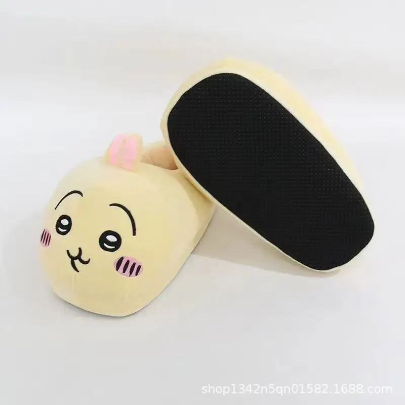 Manufacturer Wholesale Cute Girl Home Cotton Slippers Couple Funny Cotton Slippers with Smiley Face Usachi Plush Slippers — feature 3