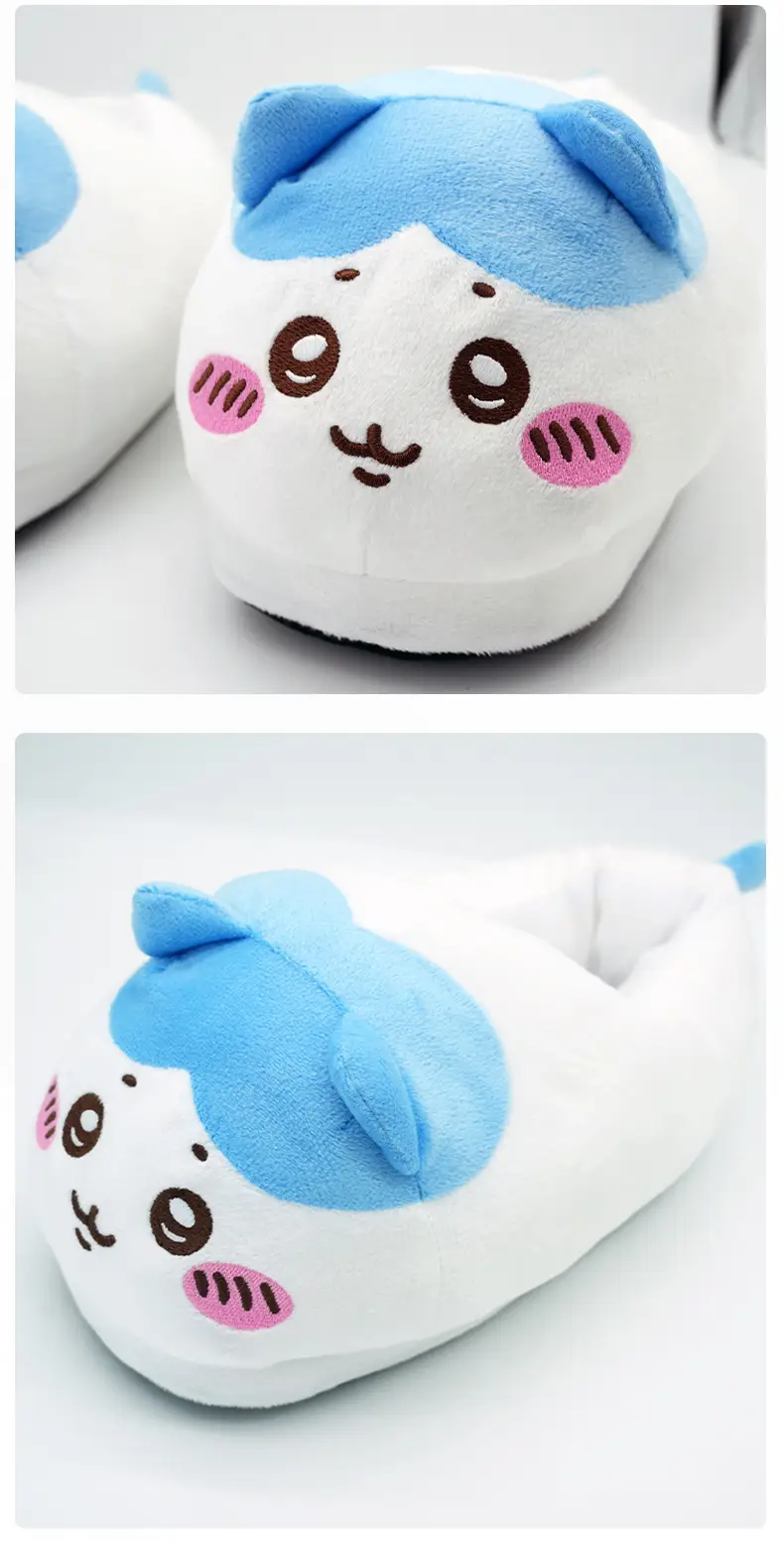 Manufacturer Wholesale Cute Girl Home Cotton Slippers Couple Funny Cotton Slippers with Smiley Face Usachi Plush Slippers — feature 9