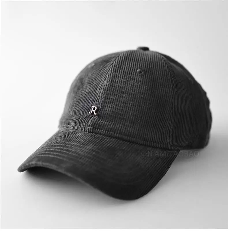 Corduroy Metal Small R Logo Baseball Cap — feature 2