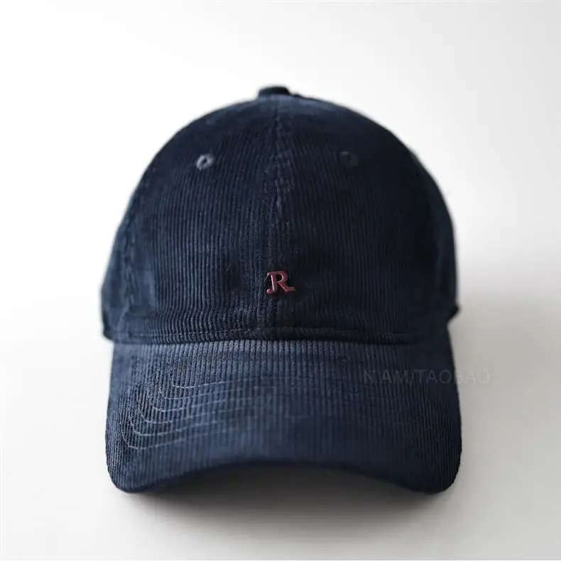 Corduroy Metal Small R Logo Baseball Cap — feature 7