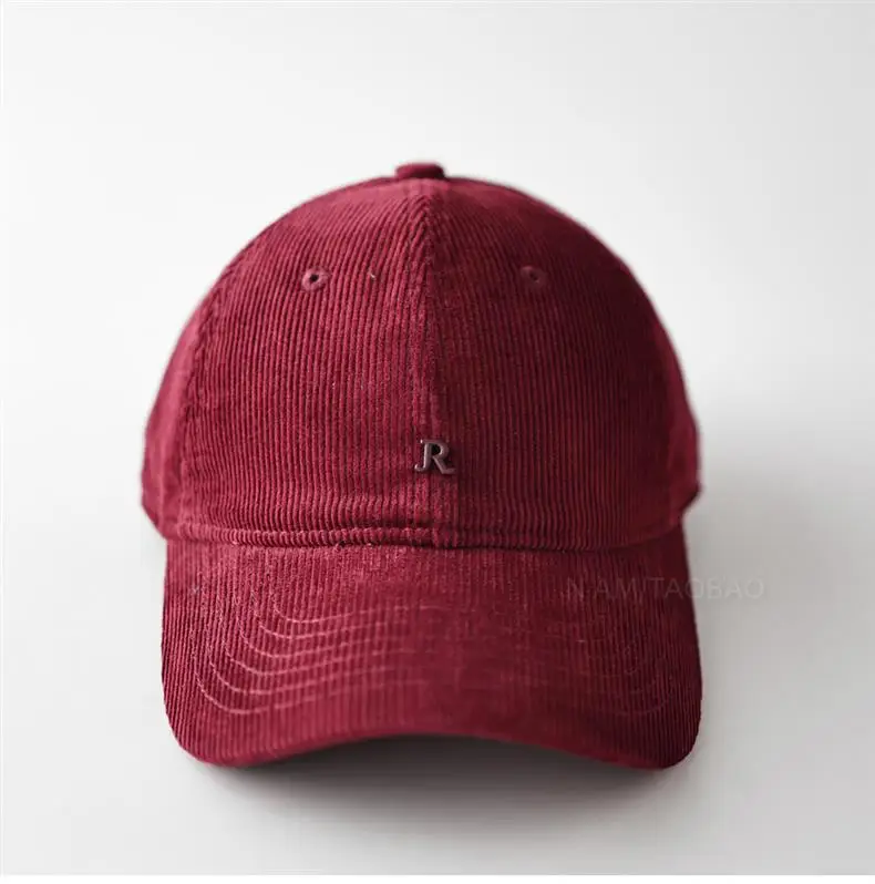 Corduroy Metal Small R Logo Baseball Cap — feature 8