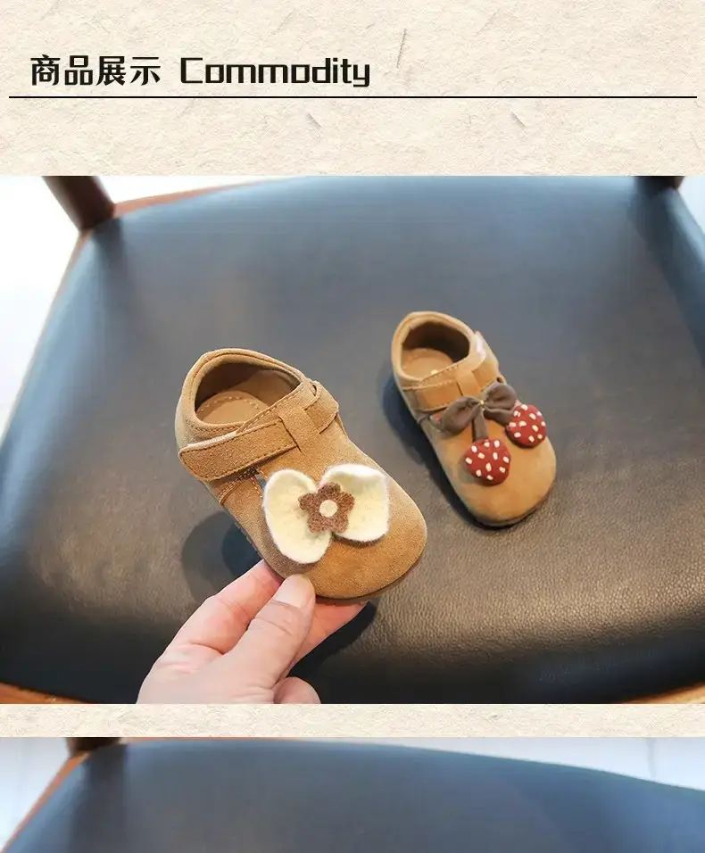 Girls Birkenstock Shoes with Heart Decor Non-Slip Sole — feature 8