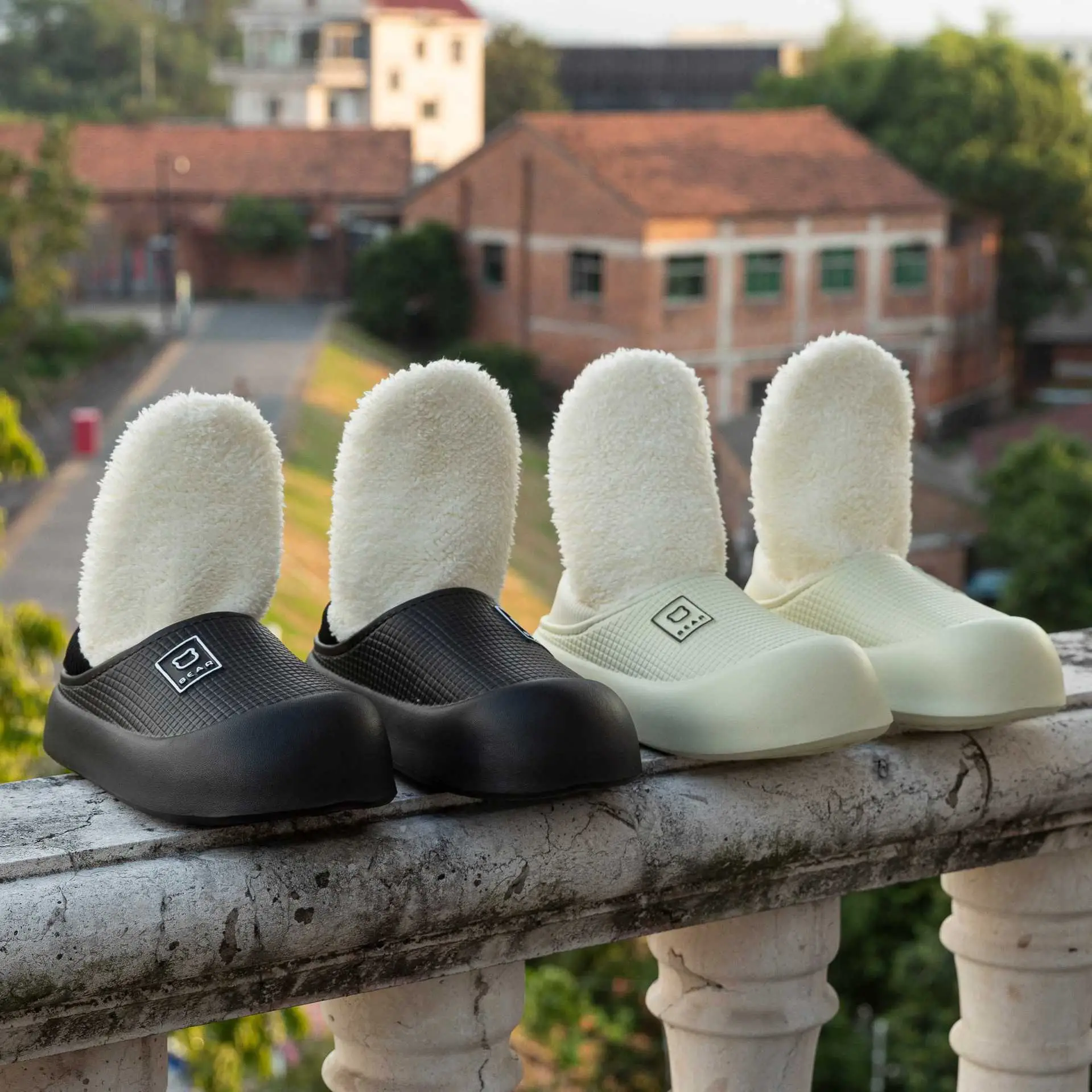 Women Men Warm Slip-On Slippers Mint Green - Image 5