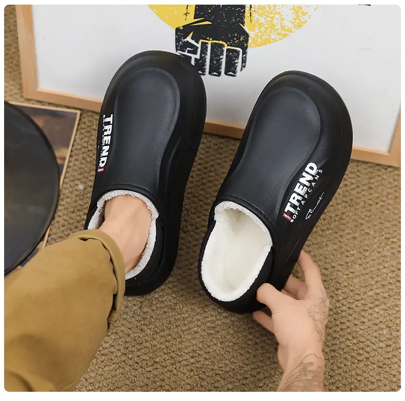 Men's Trendy Sneakers Black White Thick Sole Indoor Outdoor — feature 16